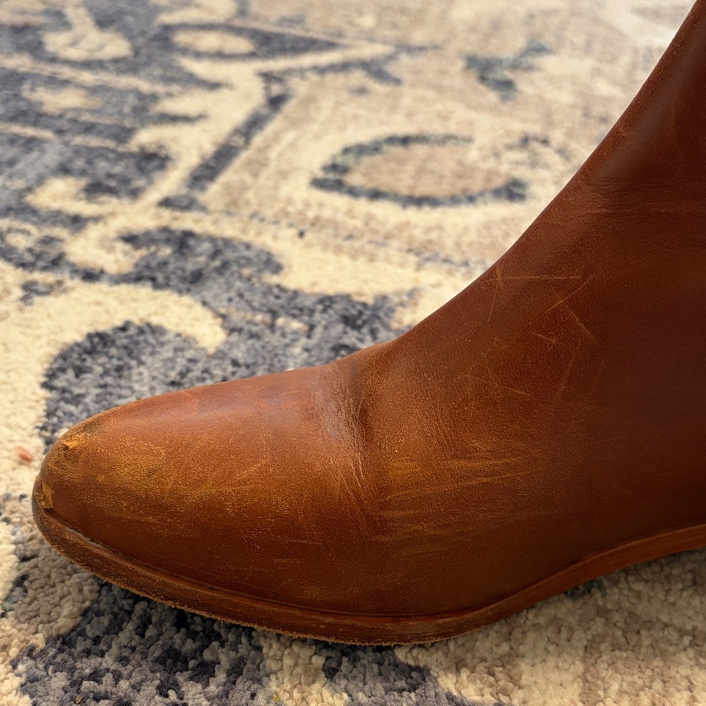 Nisolo Classic Cognac Brown Leather Chelsea Boots - Picture 6 of 8